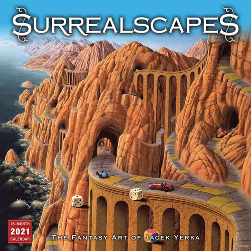 2021 Surrealscapes -- The Fantasy Art of Jacek Yerka 16-Month Wall Calendar by Jacek Yerka