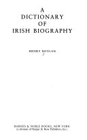 A Dictionary of Irish Biography by Henry Boylan