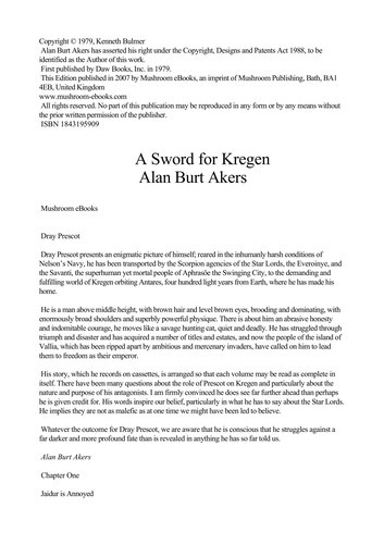 A Sword for Kregen (Dray Prescot #20) by Alan Burt Akers