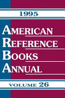 American Reference Books Annual by Juneal M. Chenoweth