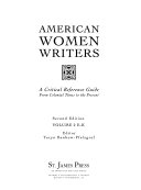 American Women Writers by Taryn Benbow-Pfalzgraf
