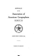 Annals of the Association of American Geographers by Association of American Geographers