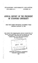 Annual Report of the President of Stanford University for the ... Academic Year Ending ... by Stanford University