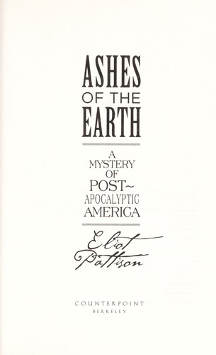 Ashes of the earth by Eliot Pattison