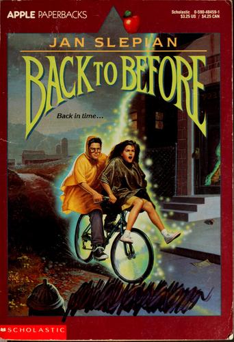 Back to before by Jan Slepian