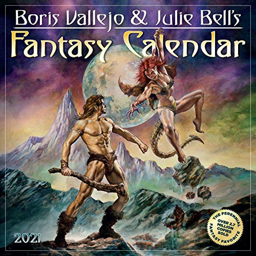 Boris Vallejo and Julie Bell's Fantasy Wall Calendar 2021 by Workman Publishing