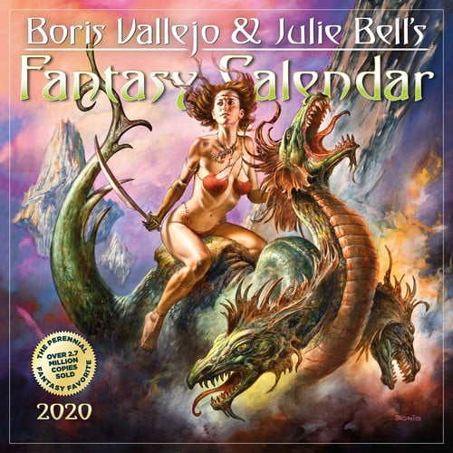 Boris Vallejo & Julie Bell's Fantasy Wall Calendar 2020 by Workman Publishing