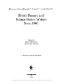 British Fantasy and Science-fiction Writers Since 1960 by Darren Harris-Fain
