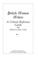 British Women Writers by Janet Todd