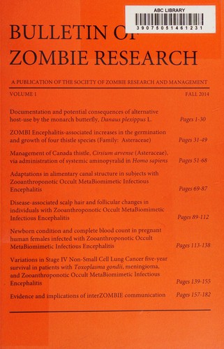 Bulletin of zombie research by Christy J. Leppanen