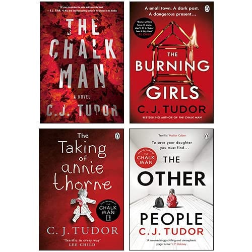 C J Tudor 4 Books Collection Set (The Chalk Man, The Taking of Annie Thorne, The Other People, The Burning Girls) by C J Tudor