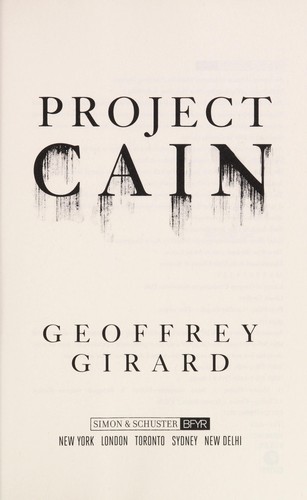 Cain's blood by Geoffrey Girard
