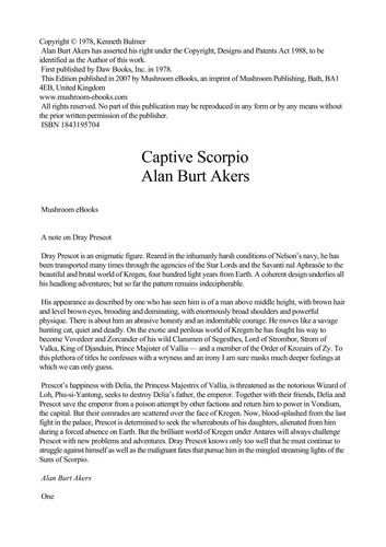 Captive Scorpio by Alan Burt Akers