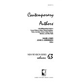 Contemporary Authors New Revision by Daniel Jones