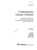 Contemporary Literary Criticism by Roger Matuz