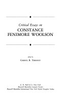 Critical Essays on Constance Fenimore Woolson by Cheryl B. Torsney