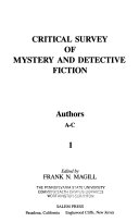 Critical Survey of Mystery and Detective Fiction by Frank Northen Magill