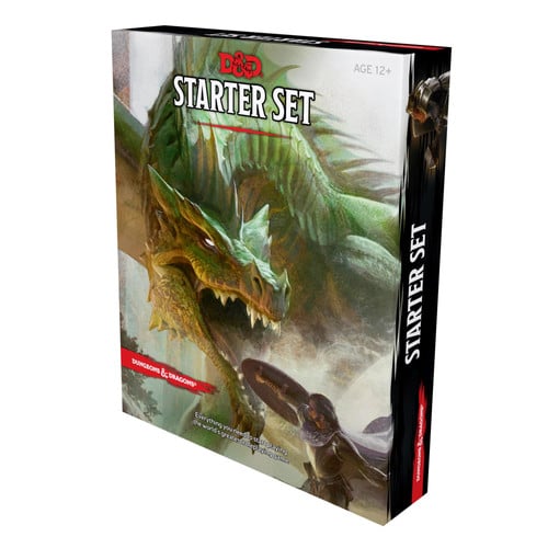 Dungeons & Dragons Starter Set (Six Dice, Five Ready-to-Play D&D Characters With Character Sheets, a Rulebook, and One Adventure) Fantasy Roleplaying Game Starter Set by Dungeons & Dragons