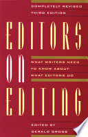 Editors on Editing by Gerald Gross