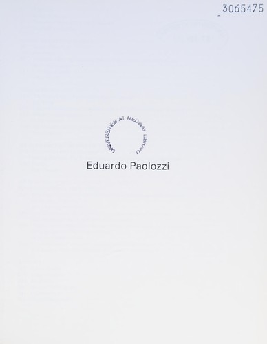 Eduardo Paolozzi by Eduardo Paolozzi