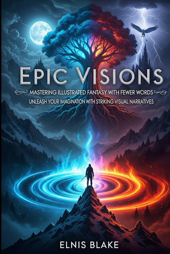 Epic Visions Mastering Illustrated Fantasy with Fewer Words: Unleash Your Imagination with Striking Visual Narratives by ELNIS. BLAKE