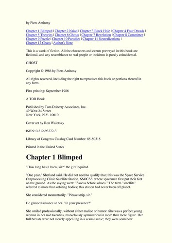 Ghost by Piers Anthony
