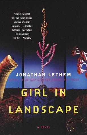Girl in landscape by Jonathan Lethem