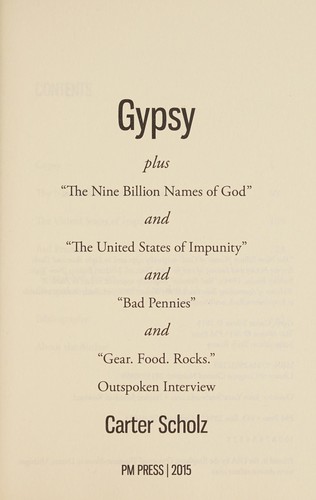 Gypsy plus ... by Carter Scholz