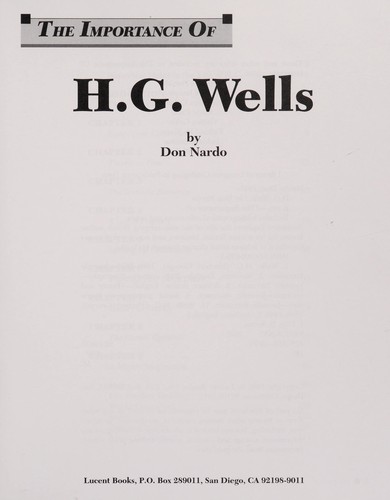 H.G. Wells by Don Nardo