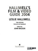 Halliwell's Film & Video Guide 2004 by Leslie Halliwell