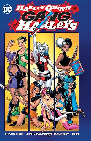 Harley Quinn and her gang of Harleys by Frank Tieri