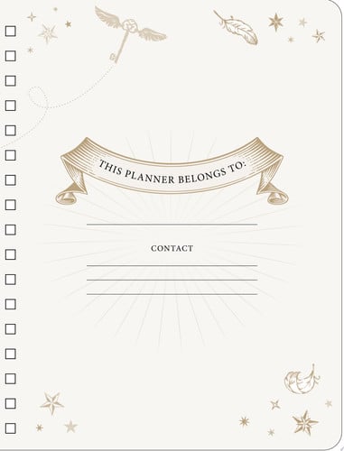 Harry Potter: Floral Fantasy 12-Month Undated Planner (Harry Potter School Planner School, Harry Potter Gift, Harry Potter Stationery, Undated Planner) by Insights