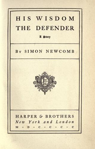 His Wisdom by Simon Newcomb