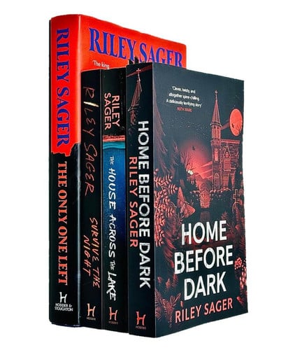 Home Before Dark, Survive the Night, The House Across the Lake, The Only One Left [Hardcover] By Riley Sager 4 Books Collection Set by Riley Sager