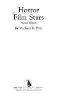 Horror Film Stars by Michael R. Pitts