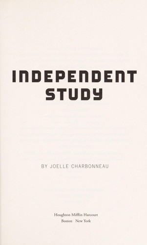Independent study by Joelle Charbonneau