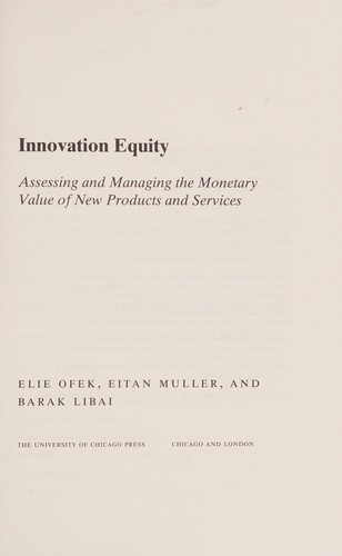 Innovation equity by Elie Ofek