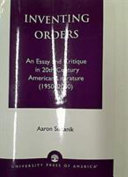 Inventing Orders by Aaron Sultanik