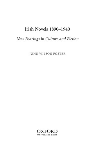 Irish novels, 1890-1940 by John Wilson Foster