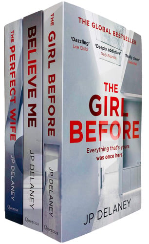 JP Delaney 3 Books Collection Set (The Girl Before, Believe Me & The Perfect Wife) by JP Delaney