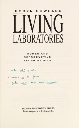 Living laboratories by Robyn Rowland