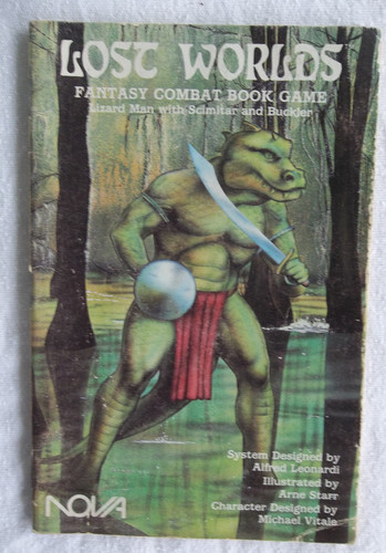 Lizard Man with Scimitar and Buckler (Lost Worlds Fantasy Combat Book Game) by Leonardi, Alfred and Starr, Arne