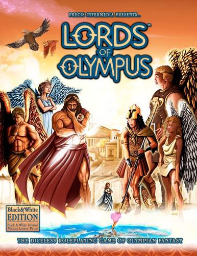 Lords of Olympus (B&W) The Diceless Roleplaying Game of Olympian Fantasy by The RPGPundit