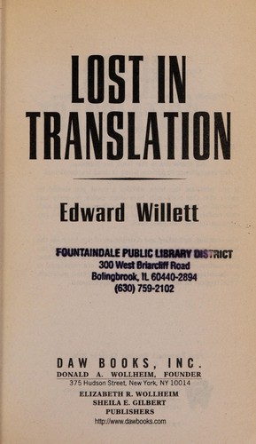 Lost in translation by Edward Willet