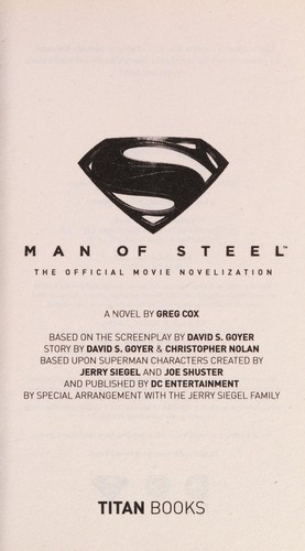 Man of Steel by Greg Cox