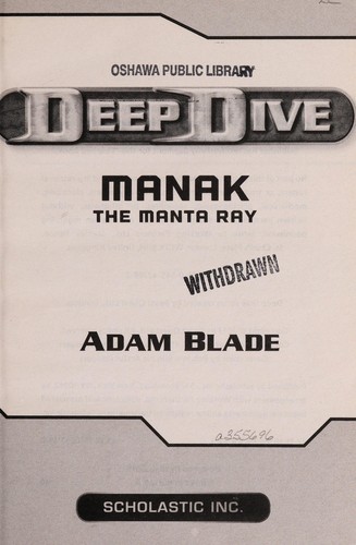Manak the manta ray by Adam Blade