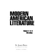 Modern American Literature: H-O by Joann Cerrito