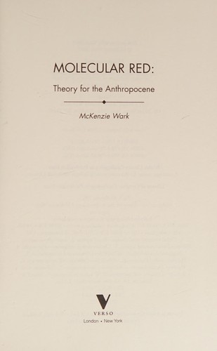 Molecular red by McKenzie Wark
