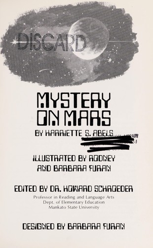 Mystery on Mars by Harriette Sheffer Abels
