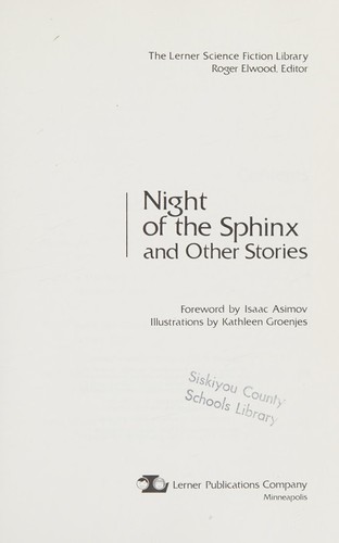 Night of the sphinx, and other stories by Roger Elwood